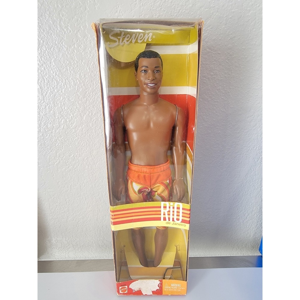 Vintage Mattel Steven Rio de Janeiro Doll NRFB New in Box Box Wear